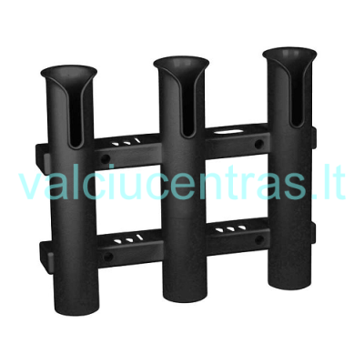 Laikiklis 3 meškerėms juodos spalvos